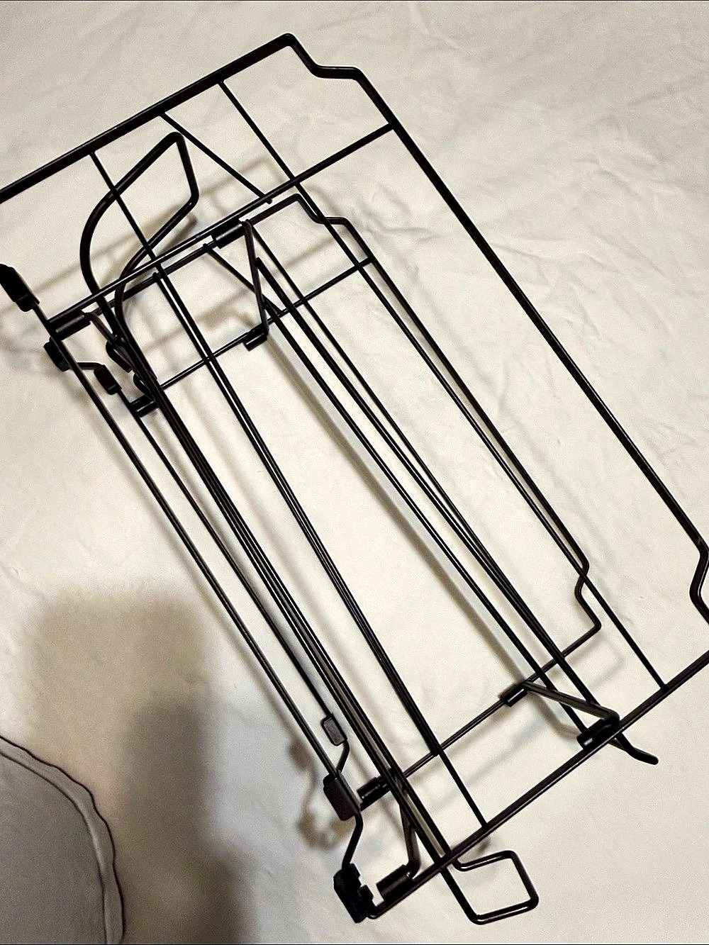 Black Metal Storage Rack Organizer